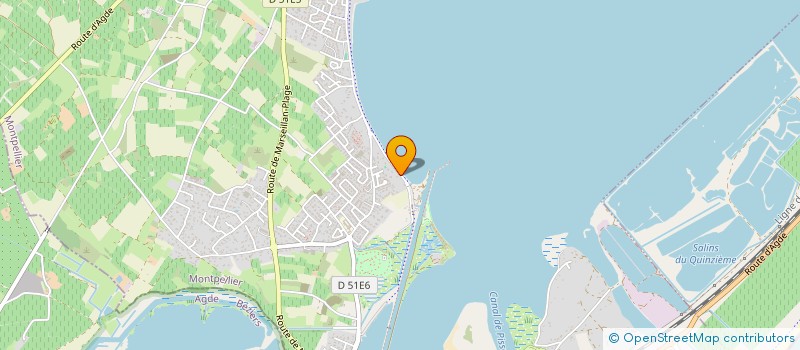 localisation de l'entreprise LES PINS à MARSEILLAN