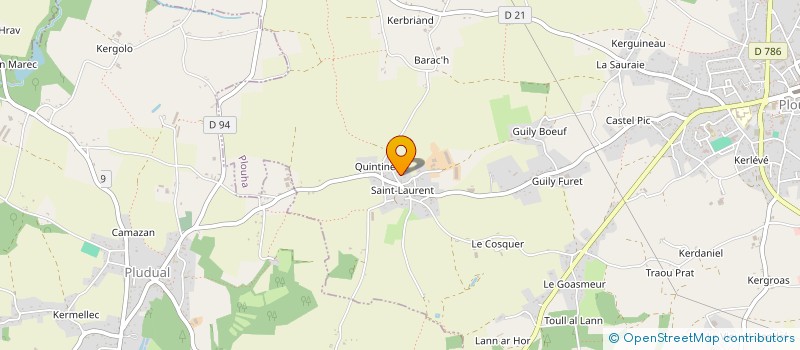 localisation de l'entreprise LES PINS  PLOUHA