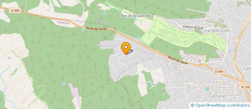 localisation de l'entreprise LES PINS  CAVEIRAC