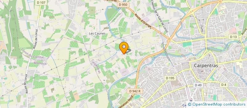 localisation de l'entreprise LES PINS  CARPENTRAS