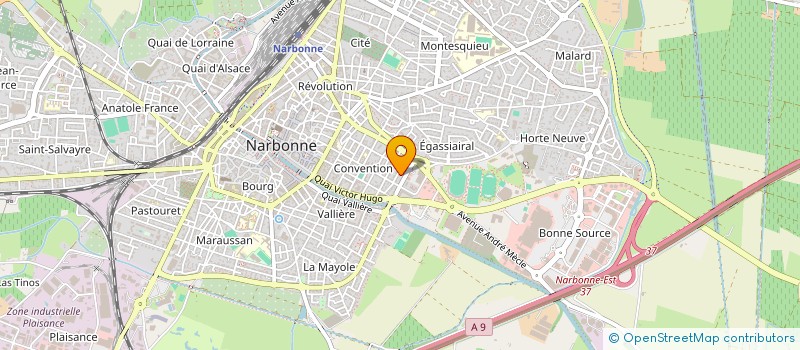 localisation de l'entreprise LES PINS à NARBONNE