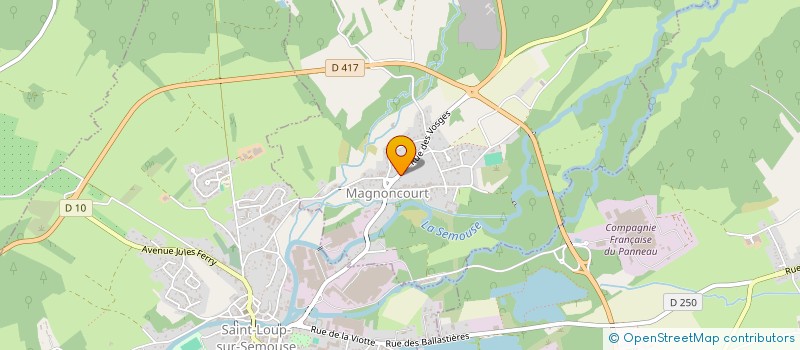 localisation de l'entreprise LES PINS  MAGNONCOURT