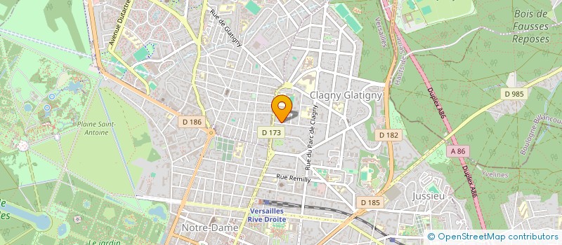 localisation de l'entreprise LES PINS  VERSAILLES