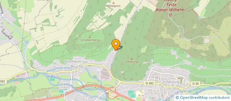 localisation de l'entreprise LES PINS  DINSHEIM-SUR-BRUCHE