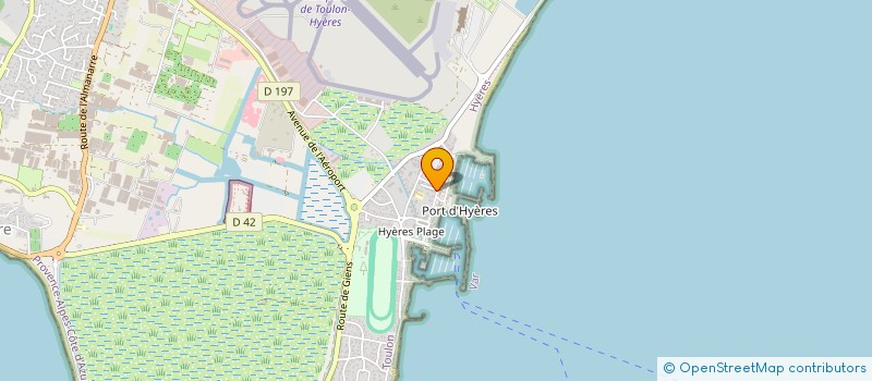 localisation de l'entreprise LES PINS à HYERES