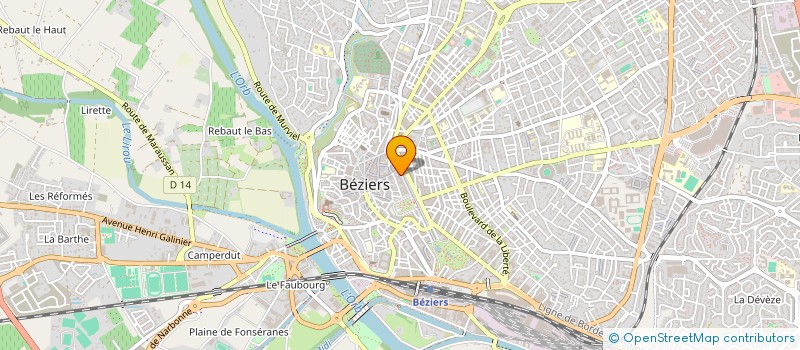 localisation de l'entreprise LES PINS  BEZIERS