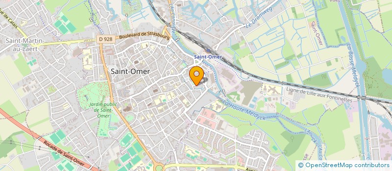 localisation de l'entreprise LES PINS  SAINT-OMER