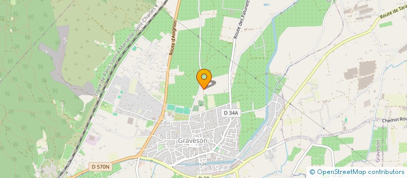 localisation de l'entreprise LES PINS  GRAVESON