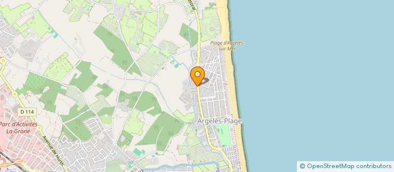 localisation de l'entreprise LES PINS D'ARGELES  ARGELES-SUR-MER