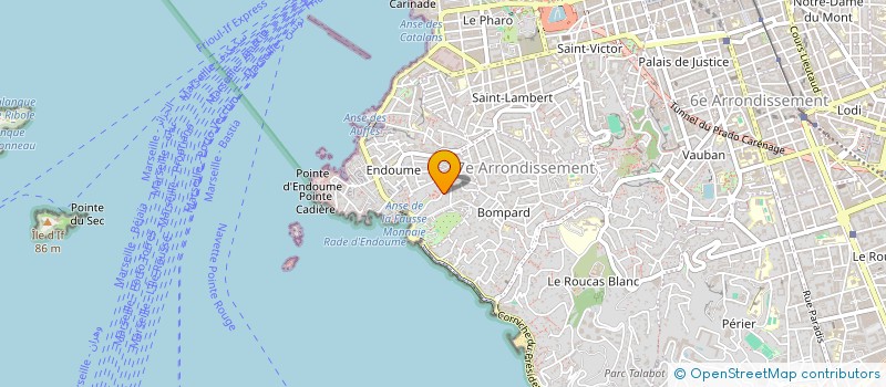 localisation de l'entreprise LES PINS D'ENDOUME à MARSEILLE