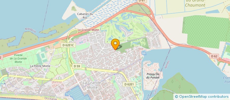 localisation de l'entreprise LES PINS DE CASTLENAU 2  LA GRANDE-MOTTE