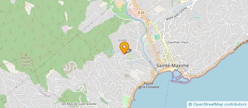 localisation de l'entreprise LES PINS DE LA SABLIERE à SAINTE-MAXIME