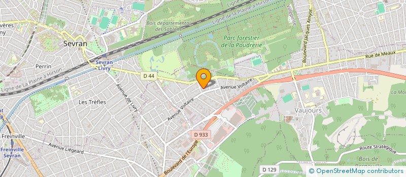 localisation de l'entreprise LES PINS DE PRUNIERS  LIVRY-GARGAN