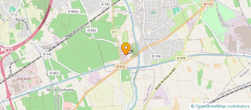 localisation de l'entreprise LES PINS DES CIGALES  CODOGNAN