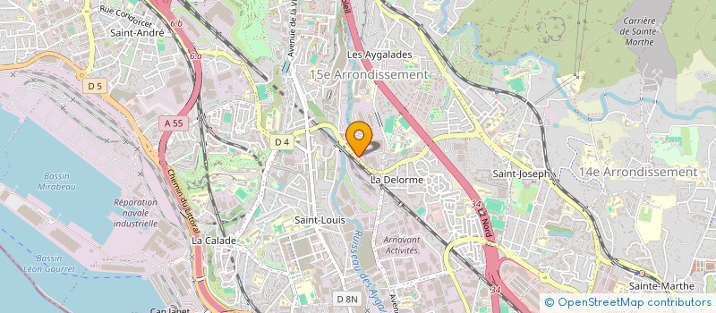 localisation de l'entreprise LES PINS DU CHATELIER à MARSEILLE