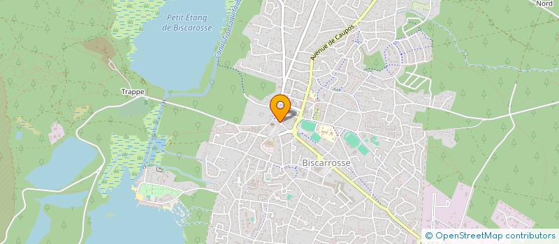localisation de l'entreprise LES PINS DU LAC  BISCARROSSE