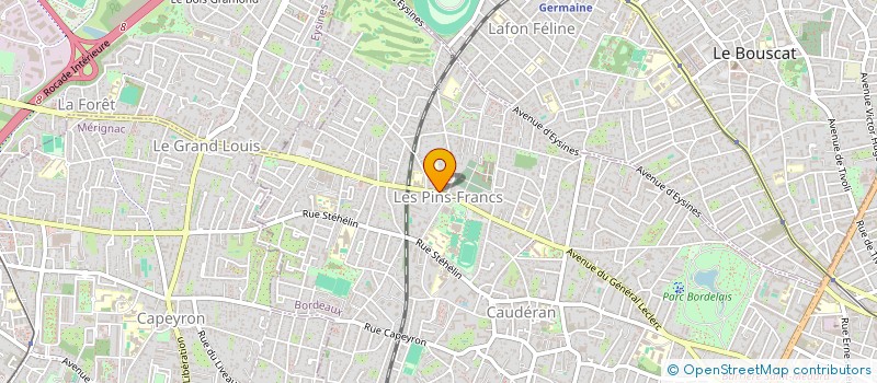 localisation de l'entreprise LES PINS ORANGERS  BORDEAUX