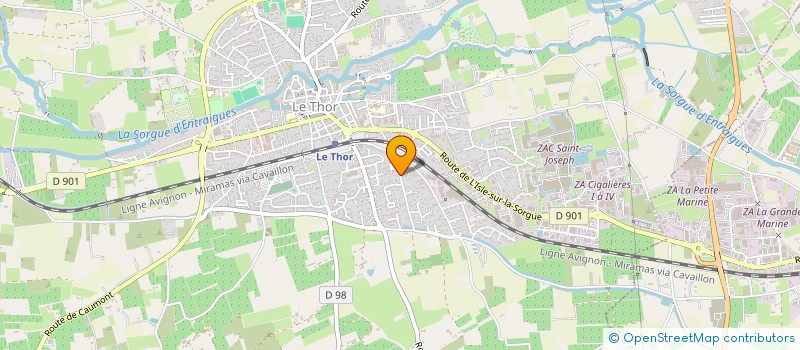 localisation de l'entreprise LES PINS PARASOLS  LE THOR