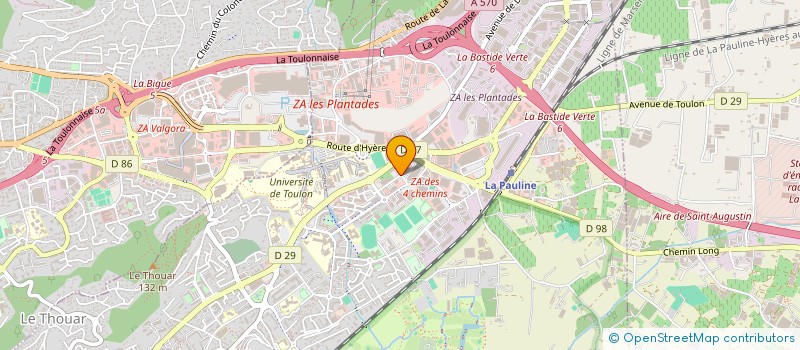 localisation de l'entreprise LES PINS PENCHES  LA GARDE