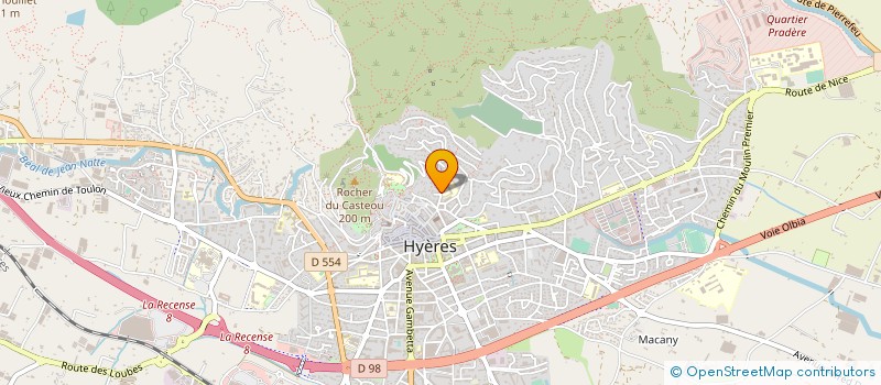 localisation de l'entreprise LES PINS PERDUS à HYERES
