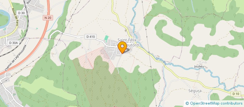 localisation de l'entreprise LES PINS'S à SAINT-FELIX-DE-RIEUTORD