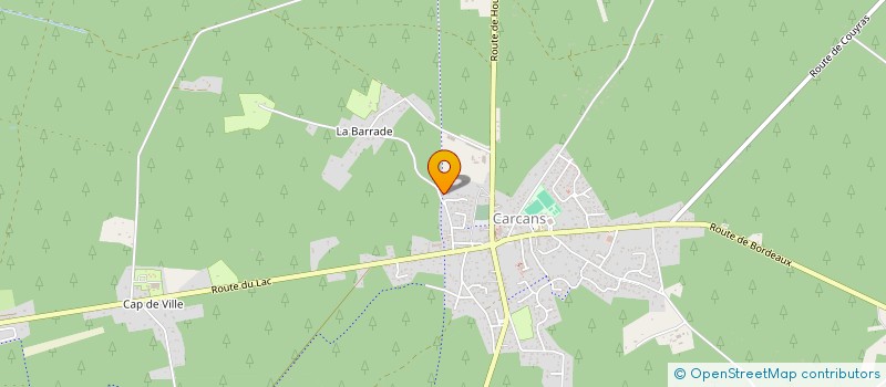 localisation de l'entreprise LES PINS SARL  CARCANS