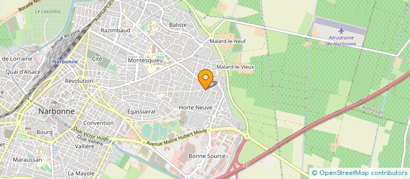localisation de l'entreprise LES PINSONS à NARBONNE