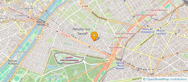 localisation de l'entreprise LES PINSONS à NEUILLY-SUR-SEINE