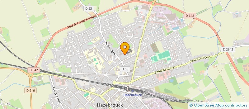 localisation de l'entreprise LES PINSONS  HAZEBROUCK