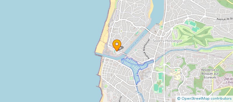 localisation de l'entreprise LES PINSONS  CAPBRETON