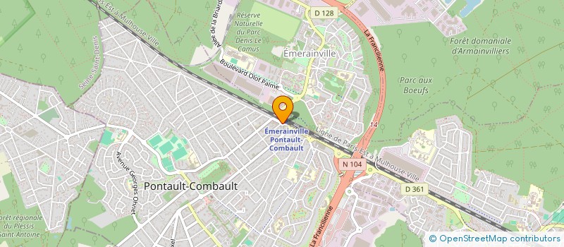 localisation de l'entreprise LES PINSONS à PONTAULT-COMBAULT
