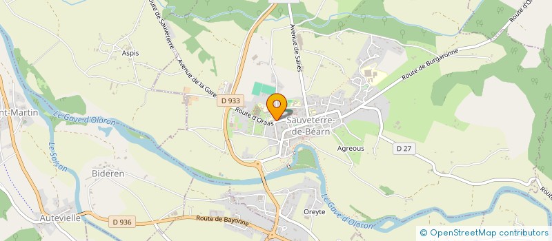 localisation de l'entreprise LES PIONNIERS BASCO-BEARNAIS  SAUVETERRE-DE-BEARN