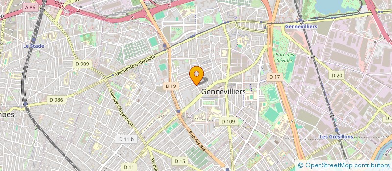 localisation de l'entreprise LES PIONNIERS DE FRANCE à GENNEVILLIERS