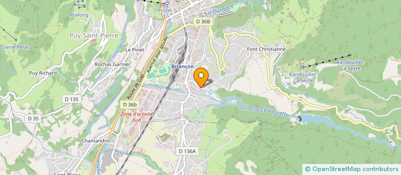 localisation de l'entreprise LES PIOUPIOUS à BRIANCON