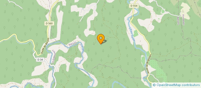 localisation de l'entreprise LES PIOUROUX  BARJOLS