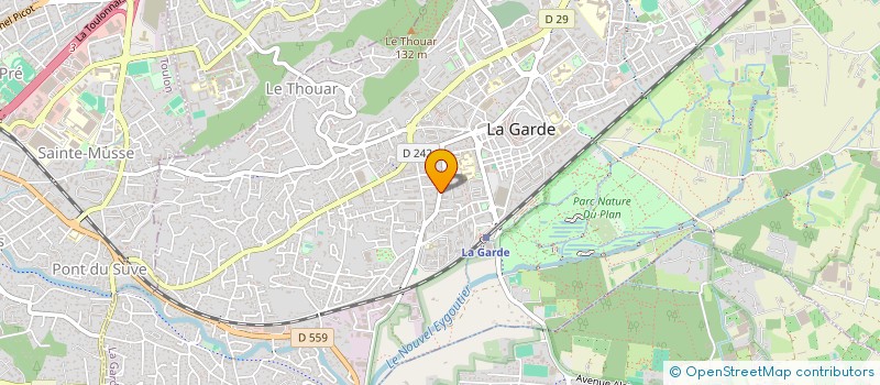 localisation de l'entreprise LES PIOUX  LA GARDE