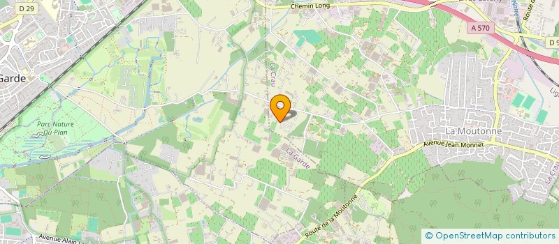 localisation de l'entreprise LES PIOUX  LA CRAU