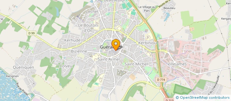 localisation de l'entreprise LES PIPELETTES à GUERANDE