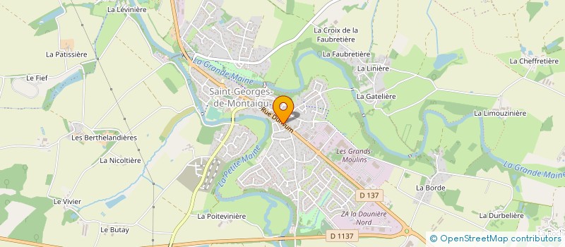 localisation de l'entreprise LES PIPELETTES 85 à MONTAIGU-VENDEE