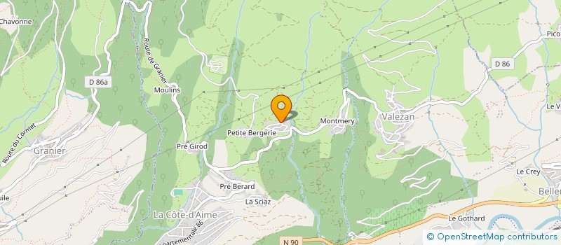 localisation de l'entreprise LES PIPLETTES  LA PLAGNE TARENTAISE