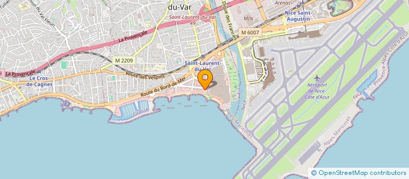 localisation de l'entreprise LES PIRATES à SAINT-LAURENT-DU-VAR
