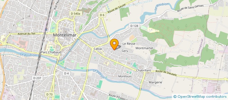 localisation de l'entreprise LES PIRATES DE MONTELIMAR  MONTELIMAR