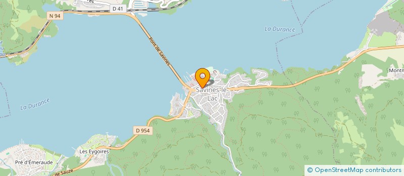 localisation de l'entreprise LES PIRATES DU LAC  SAVINES-LE-LAC