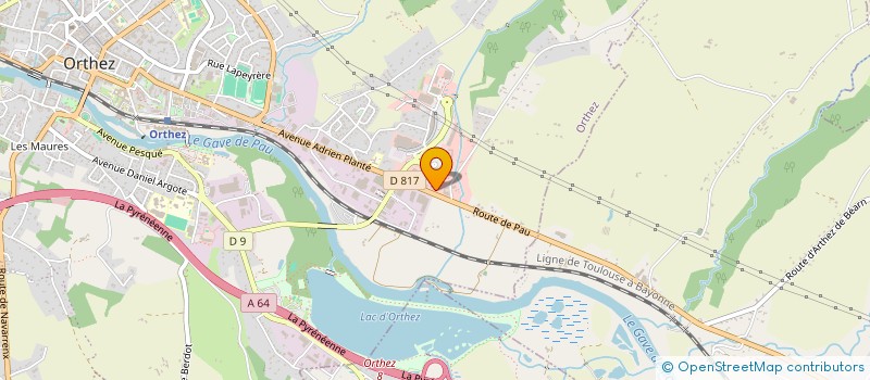 localisation de l'entreprise LES PISCINES  ORTHEZ