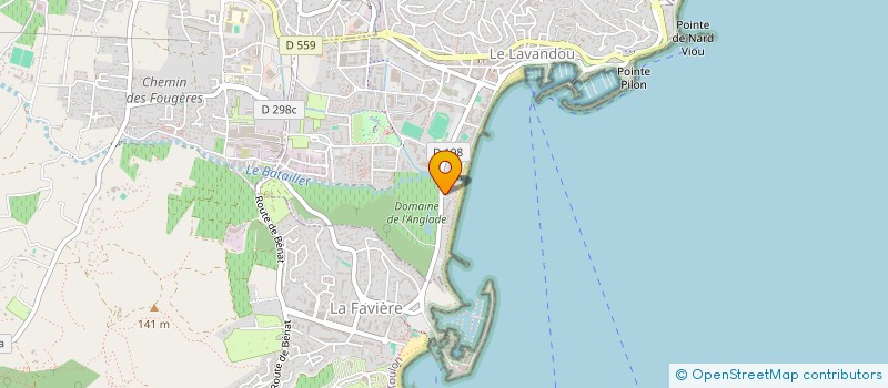 localisation de l'entreprise LES PISCINES DE LA BAIE à LE LAVANDOU