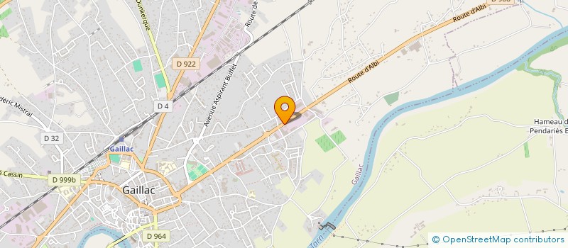 localisation de l'entreprise LES PISCINES DE LIONEL à GAILLAC