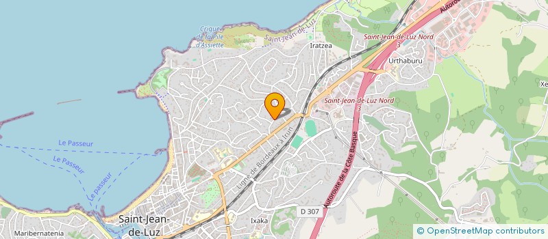 localisation de l'entreprise LES PISCINES DE MATTHIEU à SAINT-JEAN-DE-LUZ