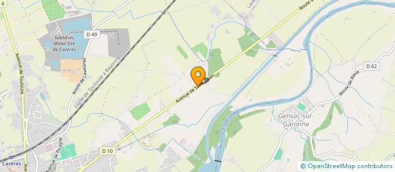 localisation de l'entreprise LES PISCINES DU VOLVESTRE  CAZERES