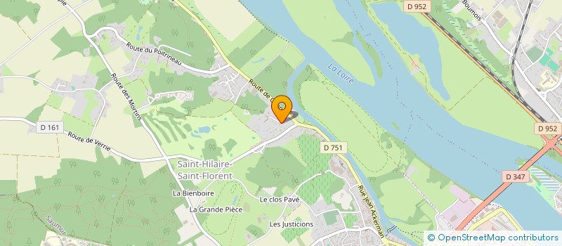 localisation de l'entreprise LES PISSONNIERES  SAUMUR