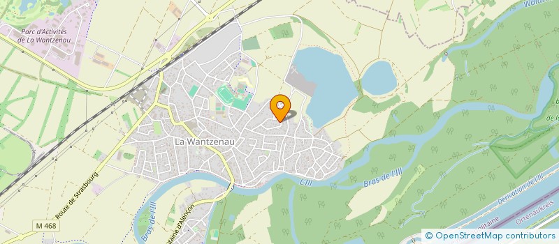 localisation de l'entreprise LES PISTONS DE L'ILL  LA WANTZENAU